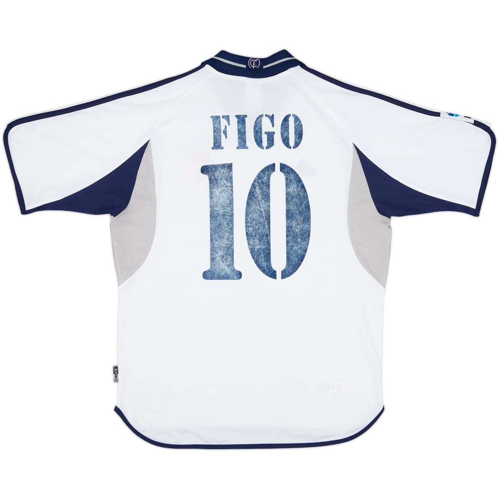2000-01 Real Madrid Home Shirt Figo #10 - 5/10 - (M)