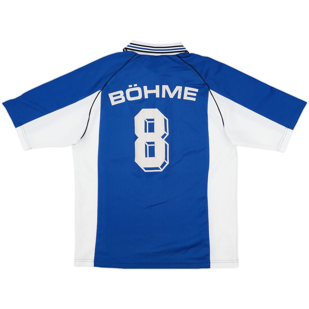 1998-99 Schalke Home Shirt Bohme #8 - 7/10 - (S)