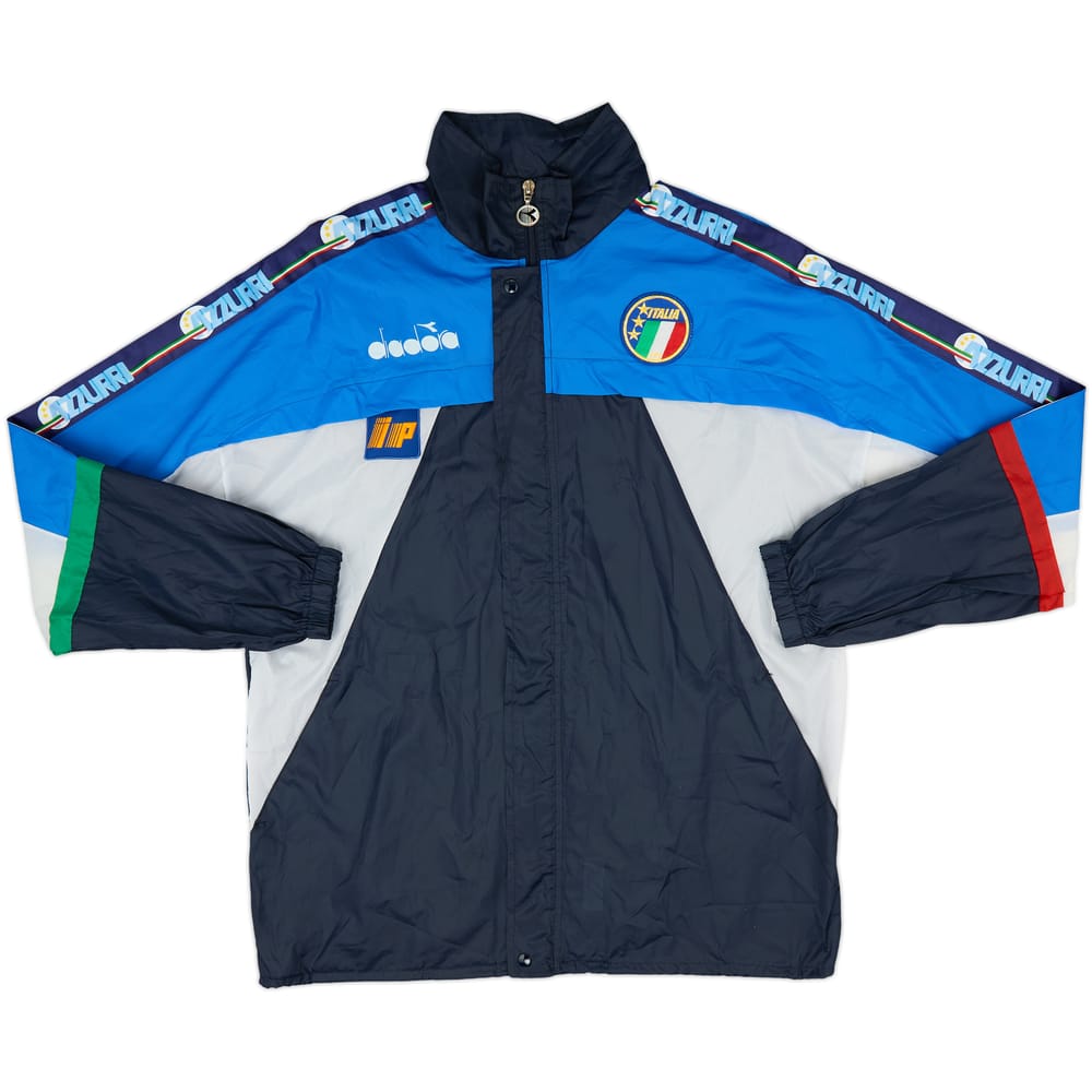 1990 Italy Diadora Hooded Windbreaker - 7/10 - (XXL)
