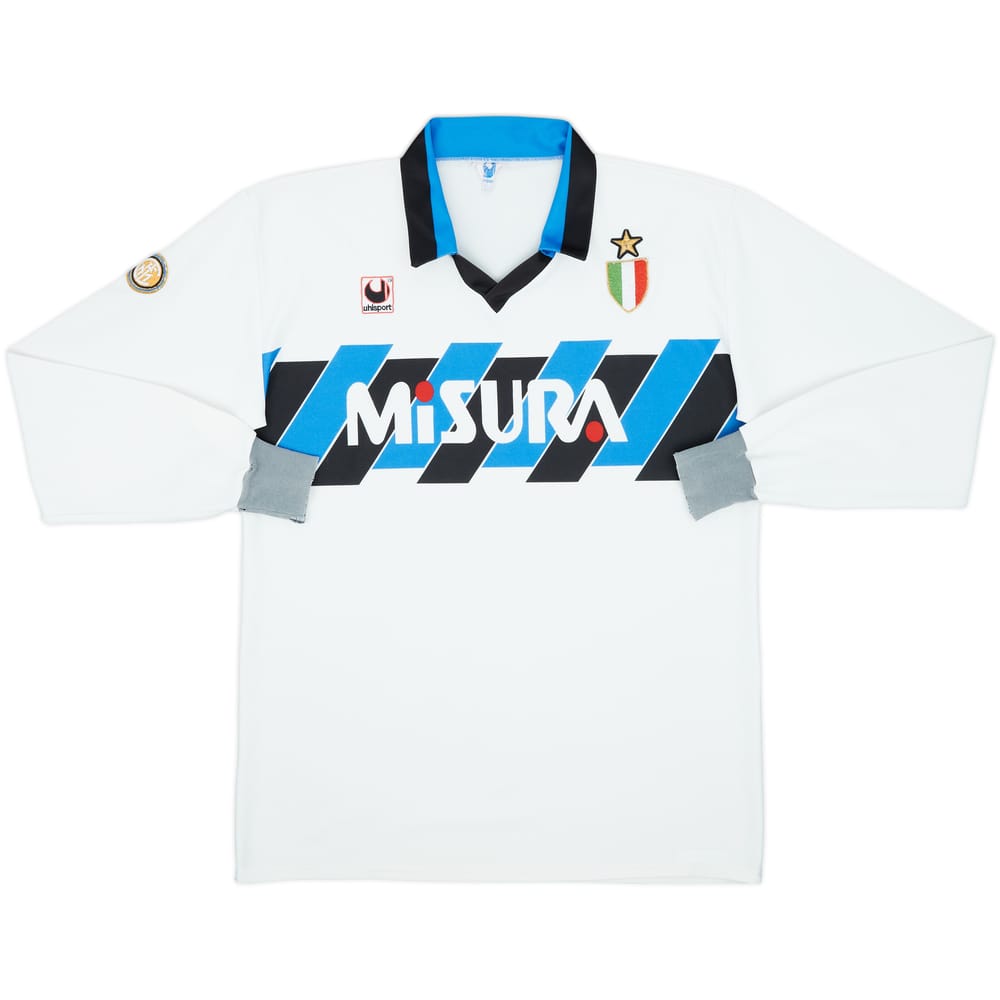 1989-90 Inter Milan Away L/S Shirt - 6/10 - (XL)