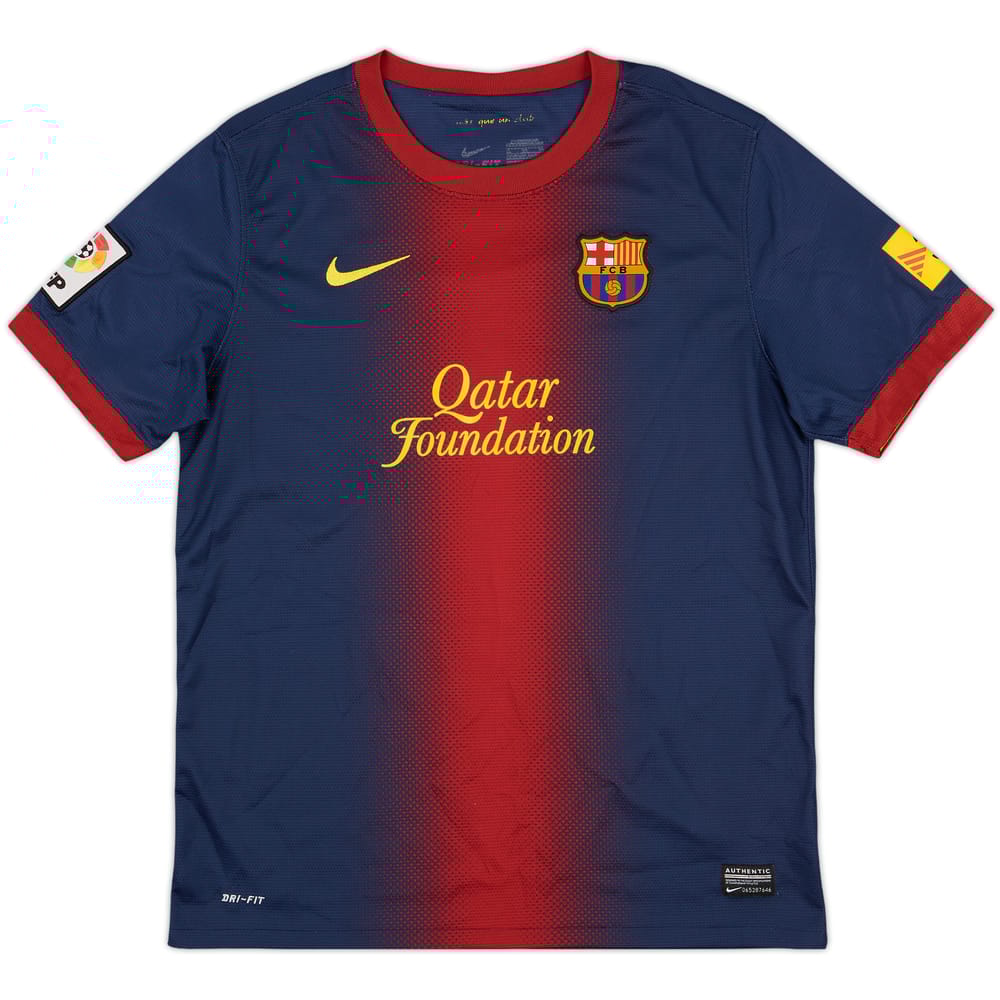 2012-13 Barcelona Home Shirt - 9/10 - (XL.Boys)