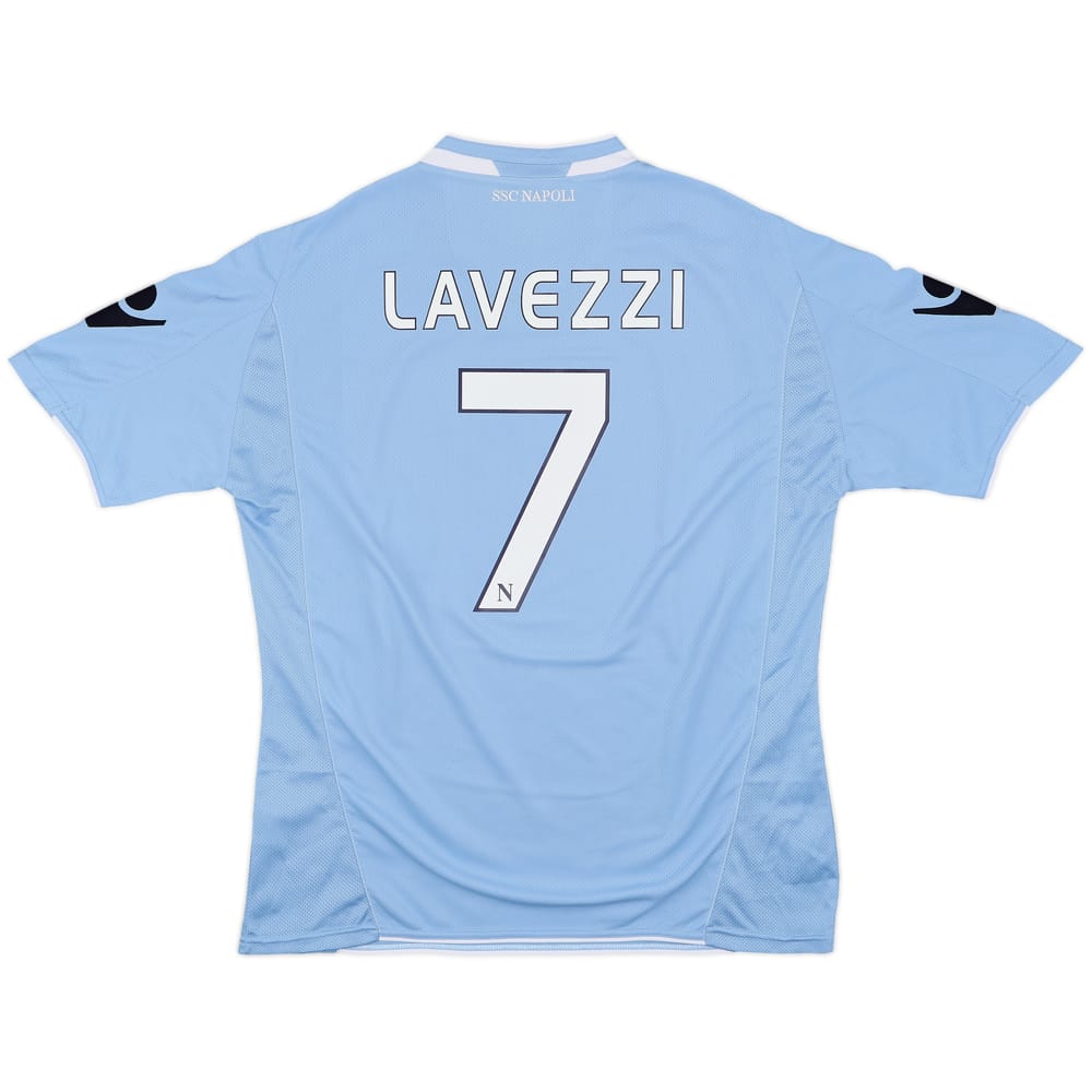 2009-10 Napoli Home Shirt Lavezzi #7 - 10/10 - (XXL)