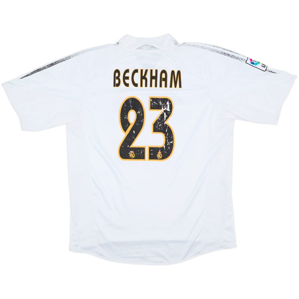 2004-05 Real Madrid Home Shirt Beckham #23 - 4/10 - (L)