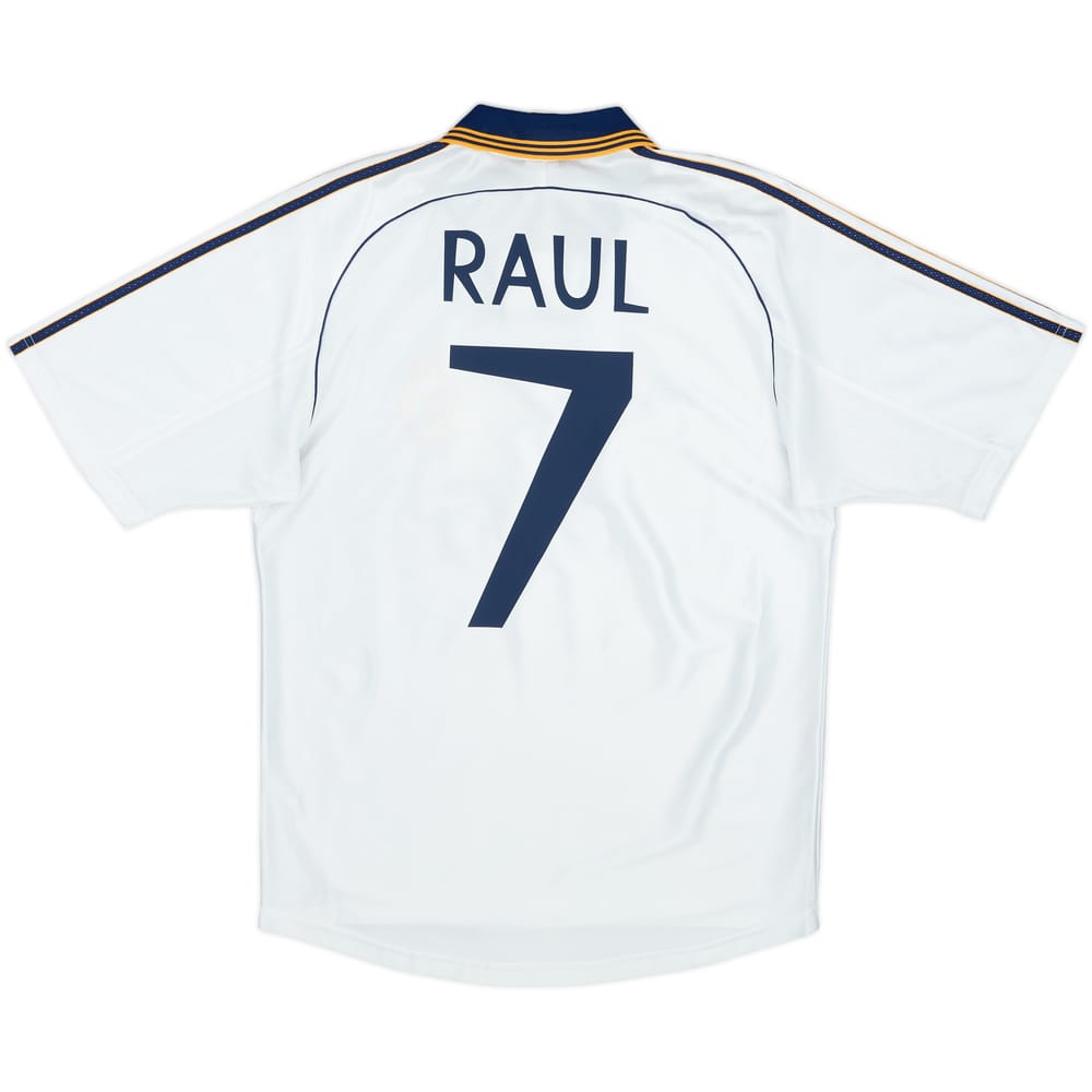 1998-00 Real Madrid Home Shirt Raul #7 - 9/10 - (S)