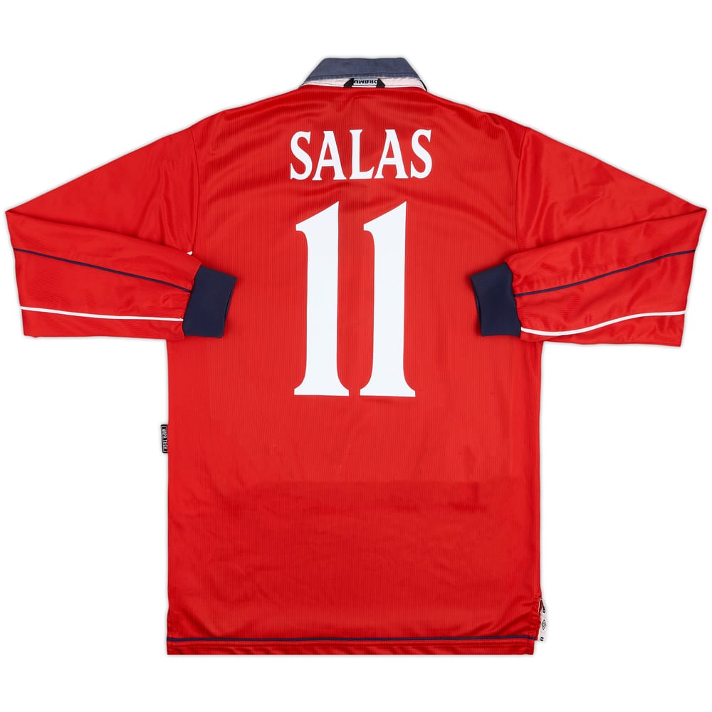 2000-01 Chile Home L/S Shirt Salas #11 - 7/10 - (S)