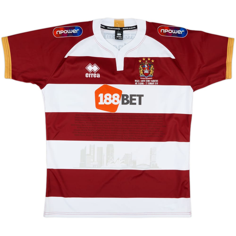 2018 Wigan Warriors Home Shirt - 9/10 - (3XL)