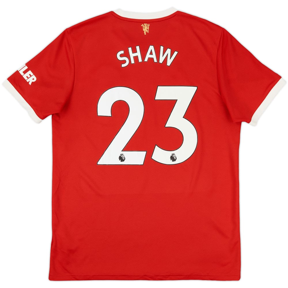 2021-22 Manchester United Home Shirt Shaw #23 - 8/10 - (L)
