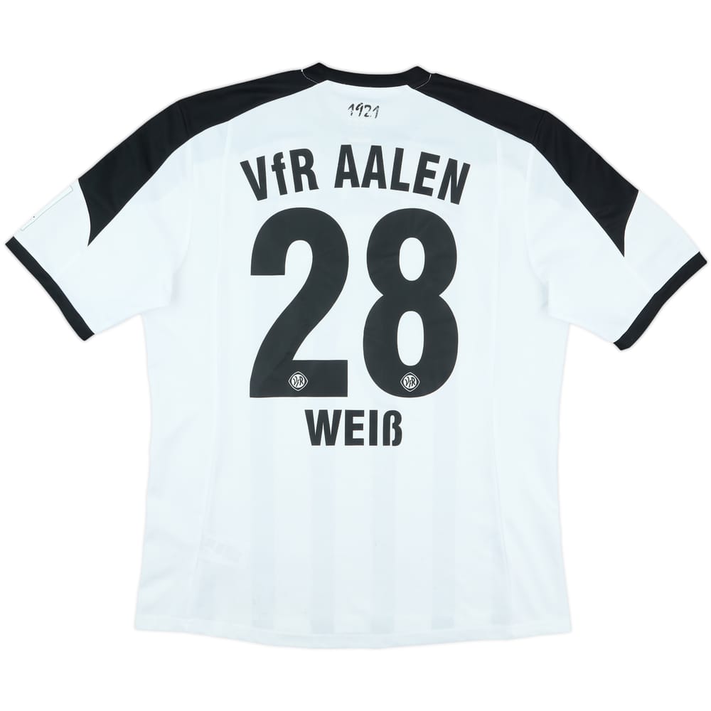 2014-15 VFR Aalen Match Issue Home Shirt Weiss #28