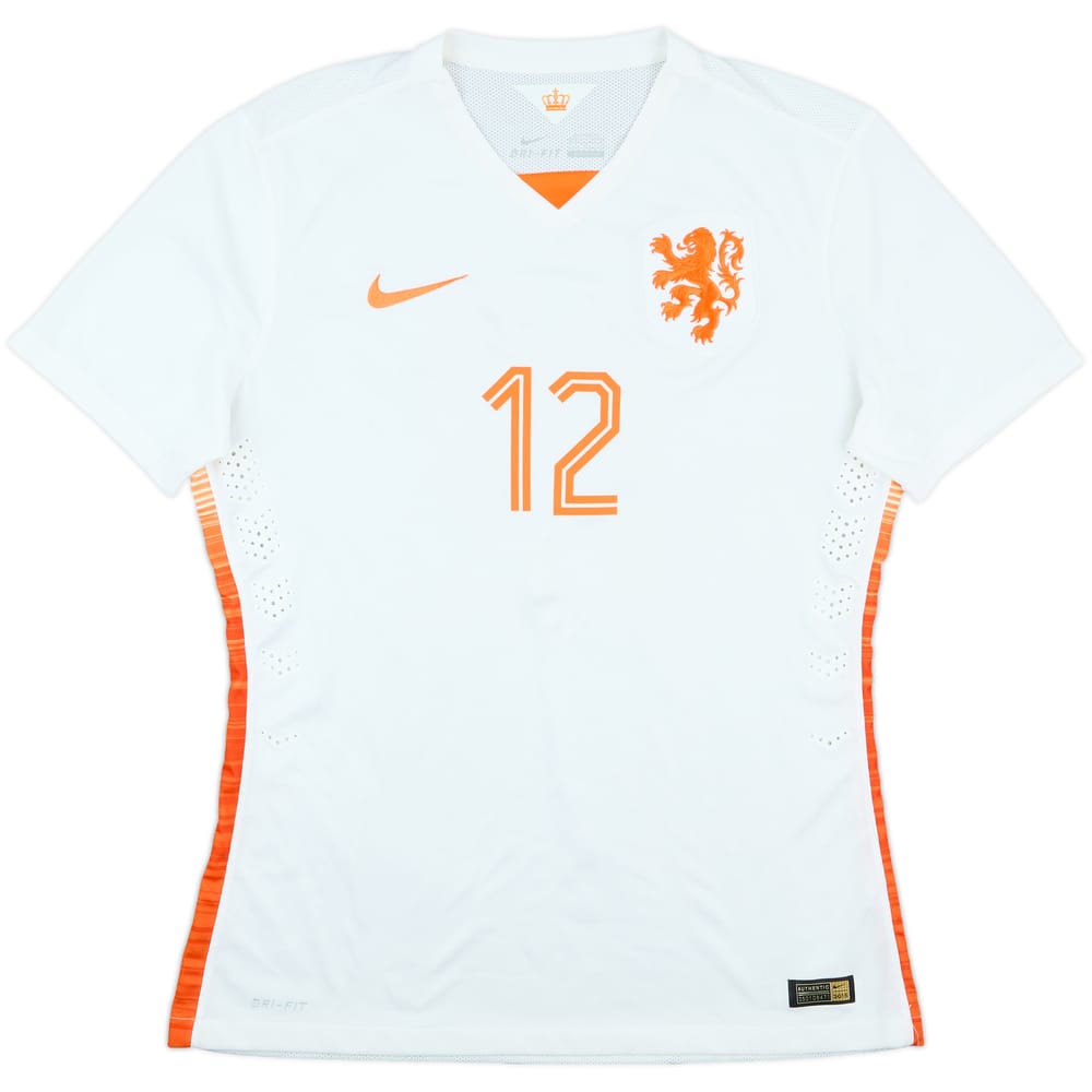 2015 Netherlands Match Issue Away Shirt #12