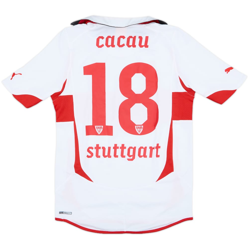 2010-11 Stuttgart Home Shirt Cacau #18 - 9/10 - (S)