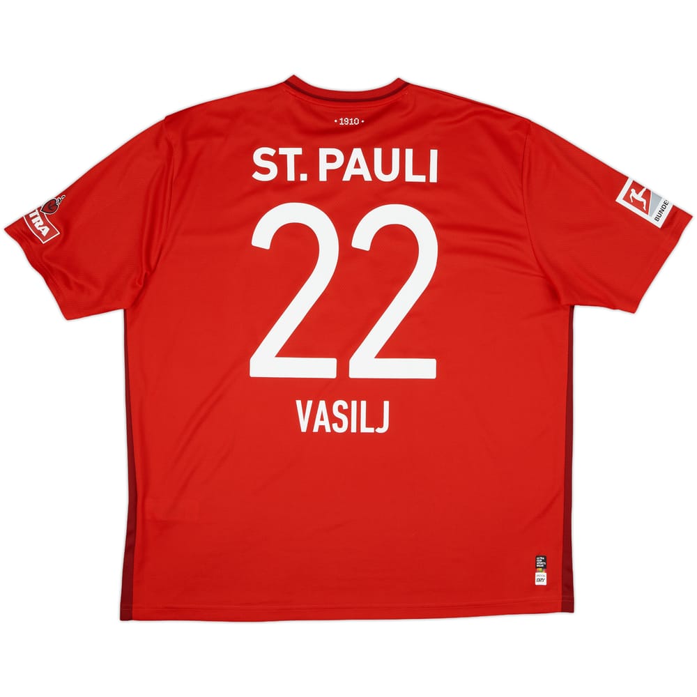 2023-24 St. Pauli GK S/S Shirt Vasilj #22 - 10/10 - (3XL)