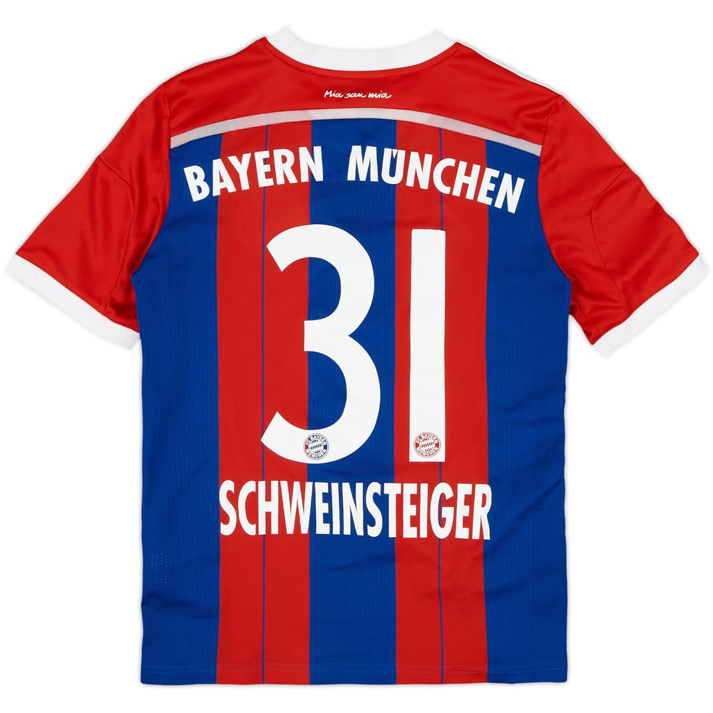 2014-15 Bayern Munich Home Shirt Schweinsteiger #31 - 7/10 - (L.Boys)