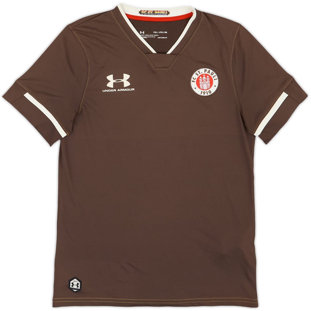 2020-21 St Pauli Home Shirt FCSP #4 - 9/10 - (XL.Boys)