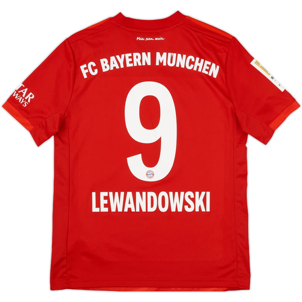 2019-20 Bayern Munich Home Shirt Lewandowski #9 - 6/10 - (L.Boys)