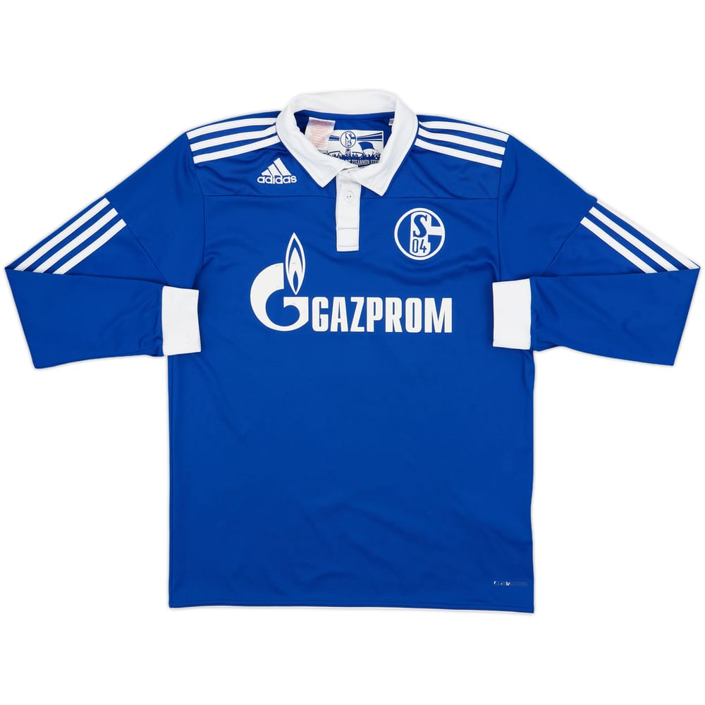 2010-12 Schalke Home L/S Shirt Huntelaar #25 - 5/10 - (XL.Boys)