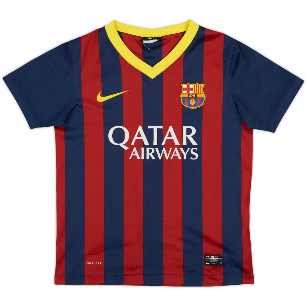 2013-14 Barcelona Basic Home Shirt - 6/10 - (S.Boys)
