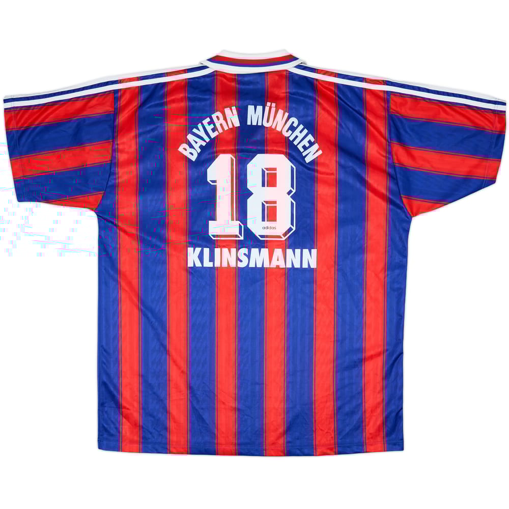 1995-97 Bayern Munich Home Shirt Klinsmann #18 - 9/10 - (XXL)