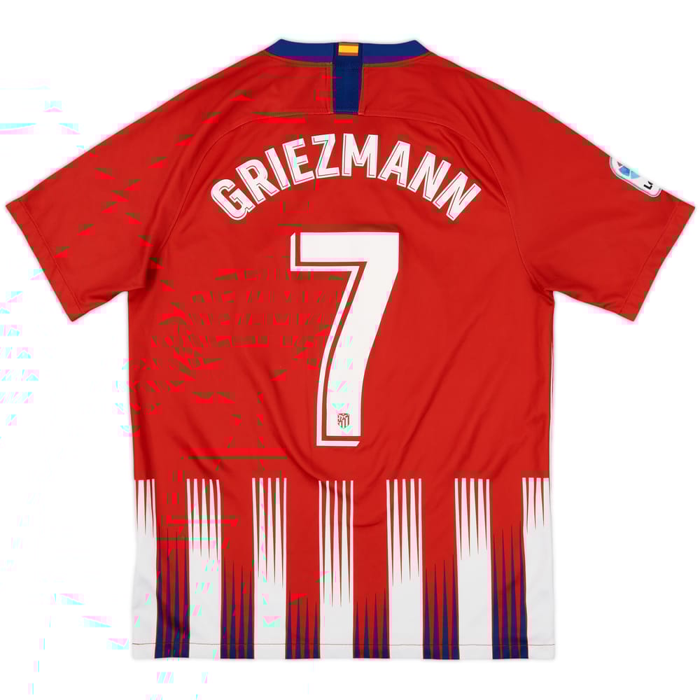 2018-19 Atletico Madrid Home Shirt Griezmann #7 - 7/10 - (M)