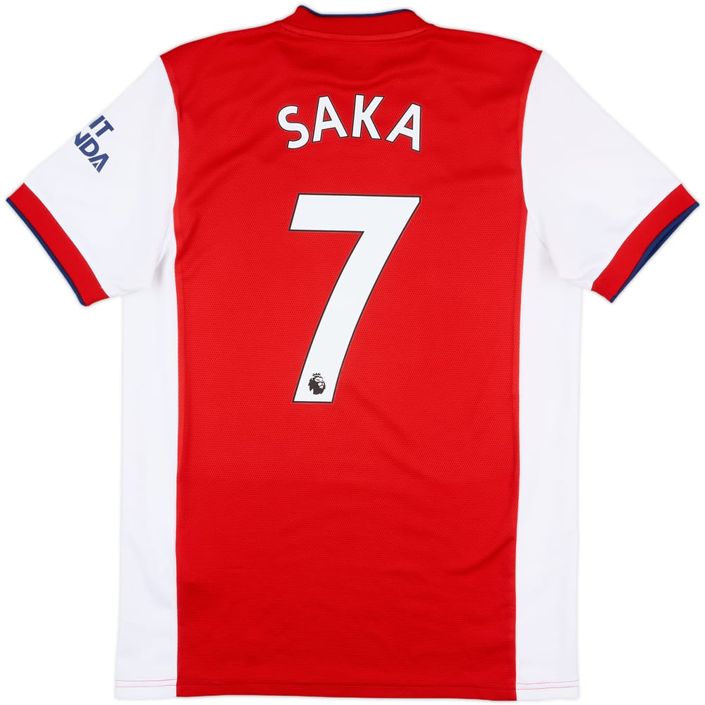 2021-22 Arsenal Home Shirt Saka #7 - 7/10 - (M)