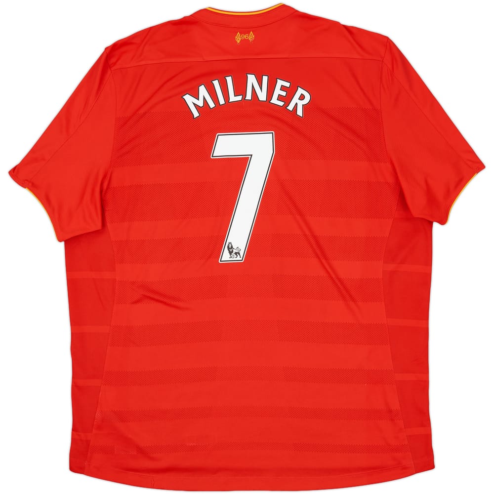 2016-17 Liverpool Home Shirt Milner #7 - 6/10 - (XXL)