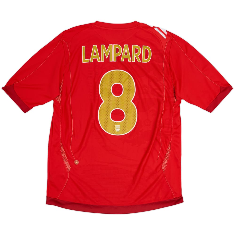 2006-08 England Away Shirt Lampard #8 - 5/10 - (L)