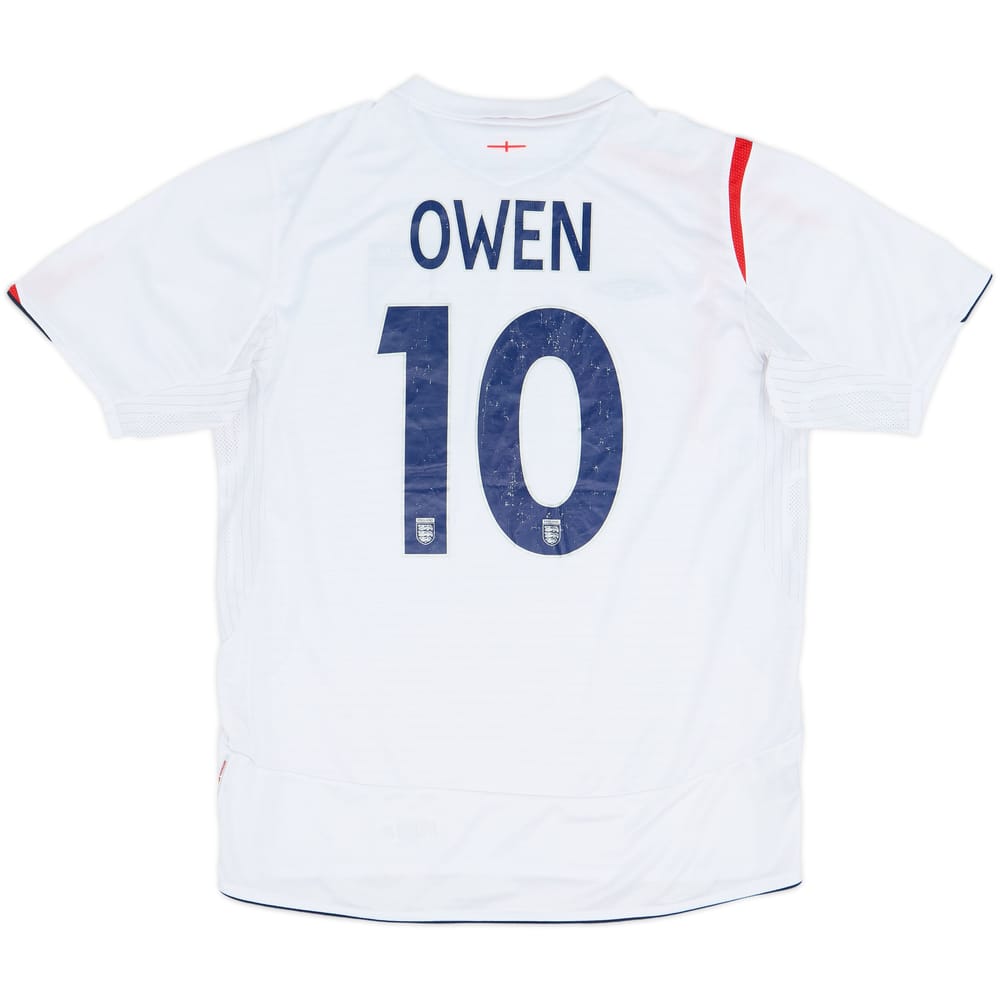 2005-07 England Home Shirt Owen #10 - 5/10 - (L)