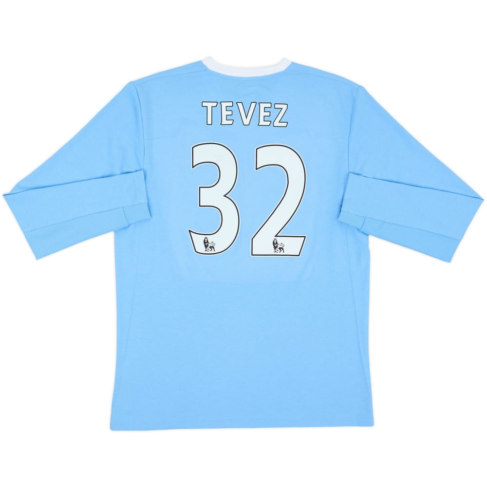 2009-10 Manchester City Home L/S Shirt Tevez #32 - 7/10 - (M)