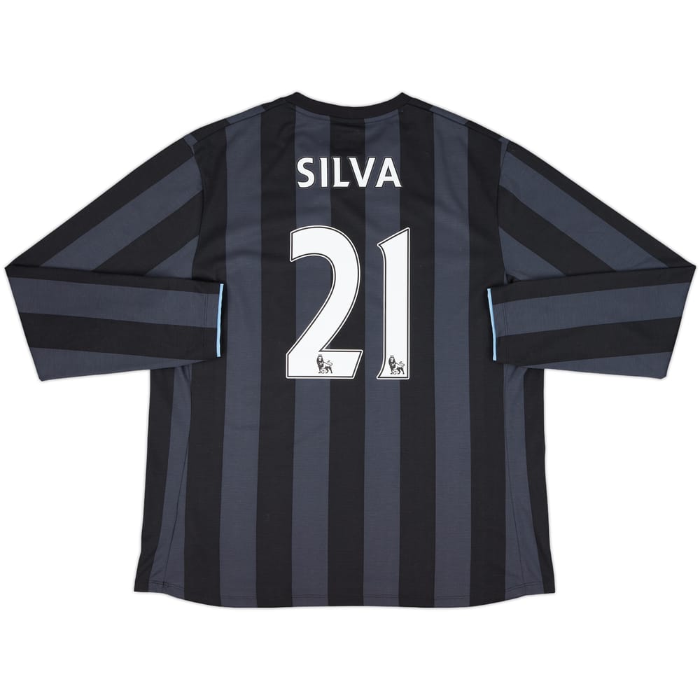 2012-13 Manchester City Third L/S Shirt Silva #21 - 10/10 - (XL)