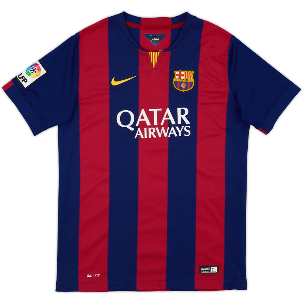 2014-15 Barcelona Home Shirt - 9/10 - (XL.Boys)