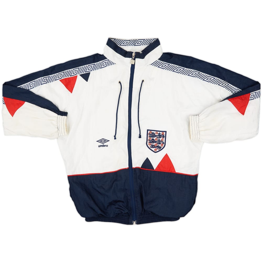 1990-92 England Umbro Track Jacket - 8/10 - (L.Boys)