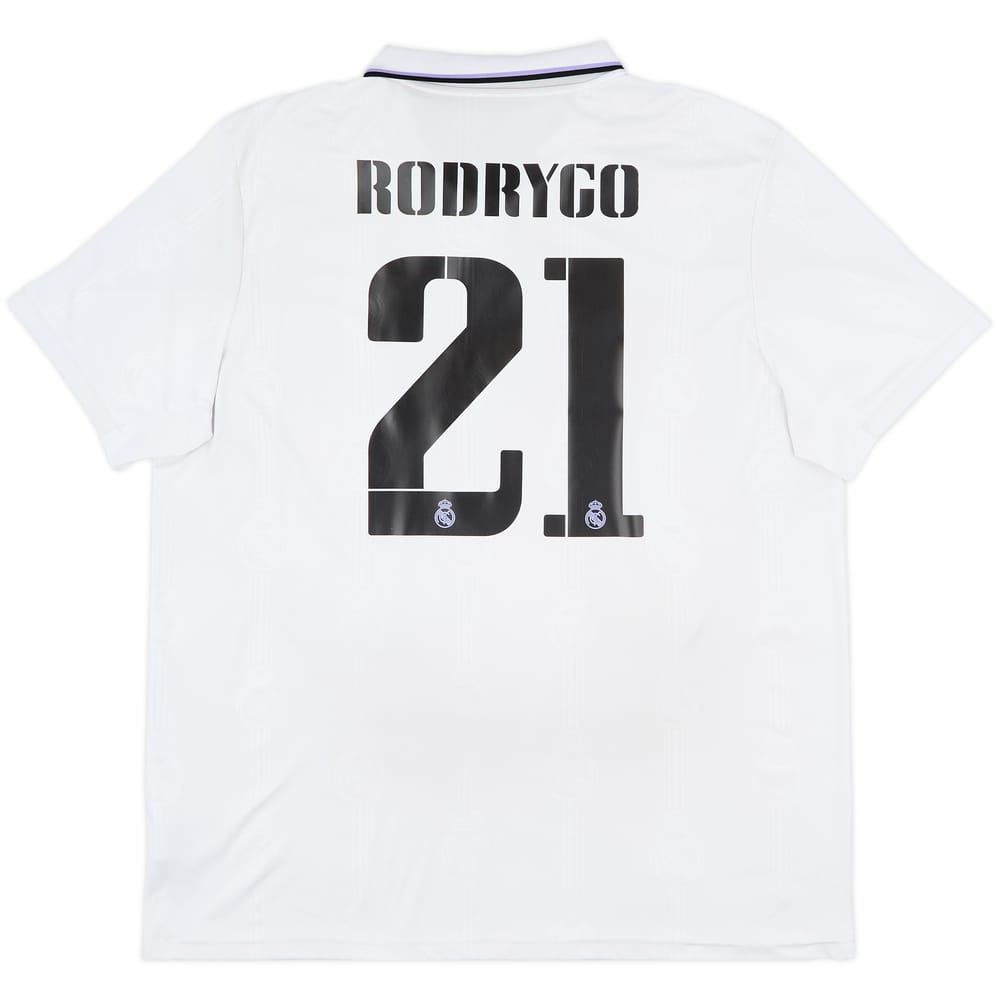 2022-23 Real Madrid Home Shirt Rodrygo #21 - 6/10 - (XXL)