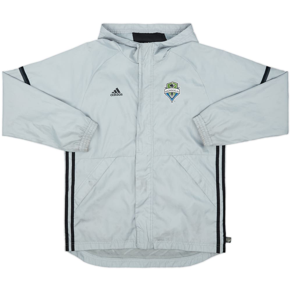 2015-16 Seattle Sounders adidas Hooded Rain Jacket - 8/10 - (L.Boys)