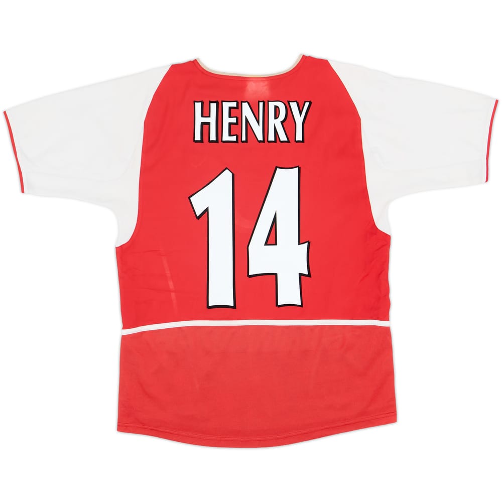 2002-04 Arsenal Home Shirt Henry #14 - 6/10 - (XL.Boys)