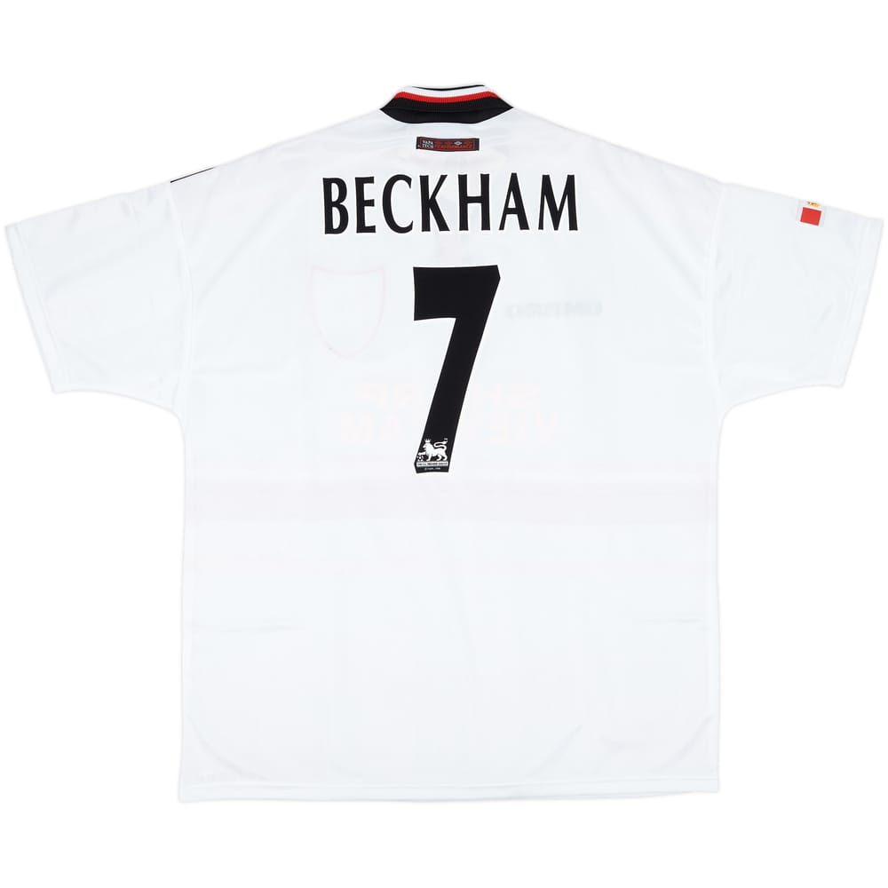 1997-99 Manchester United Away Shirt Beckham #7 (XXL)