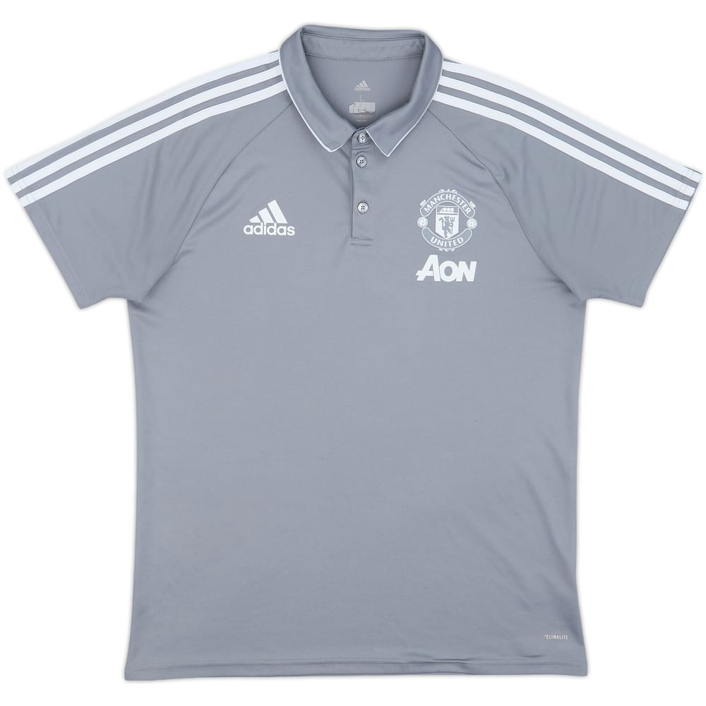 2017-18 Manchester United adidas Polo Shirt - 8/10 - (L)