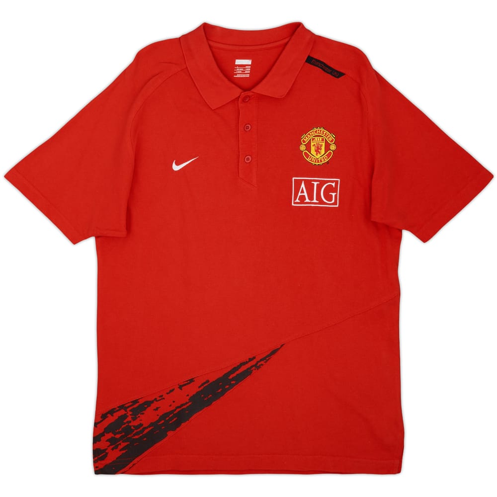 2010-11 Manchester United Nike Polo Shirt - 9/10 - (L)