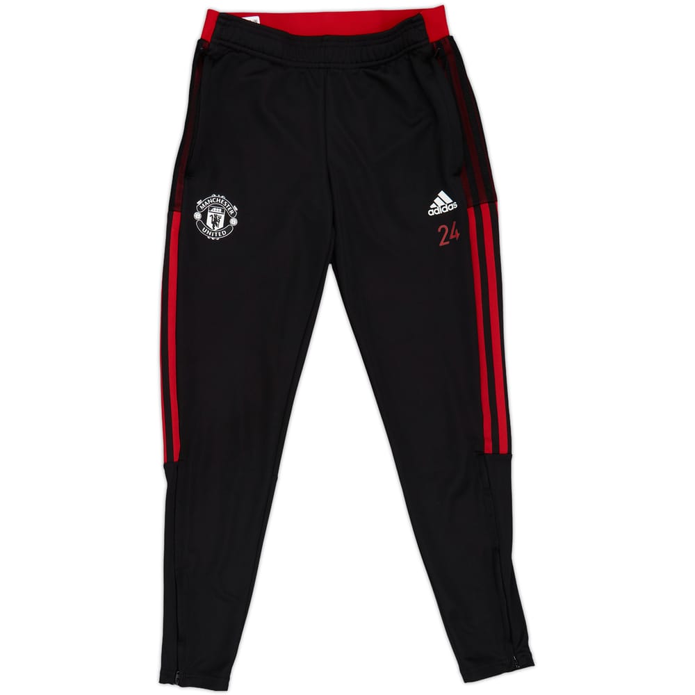 2021-22 Manchester United adidas Player Issue Track Pants/Bottoms #24 - 9/10 - (S)