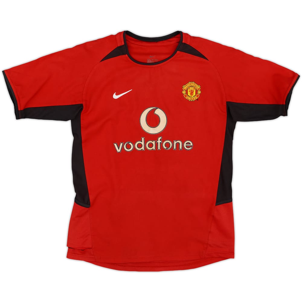 2002-04 Manchester United Home Shirt - 7/10 - (M.Boys)