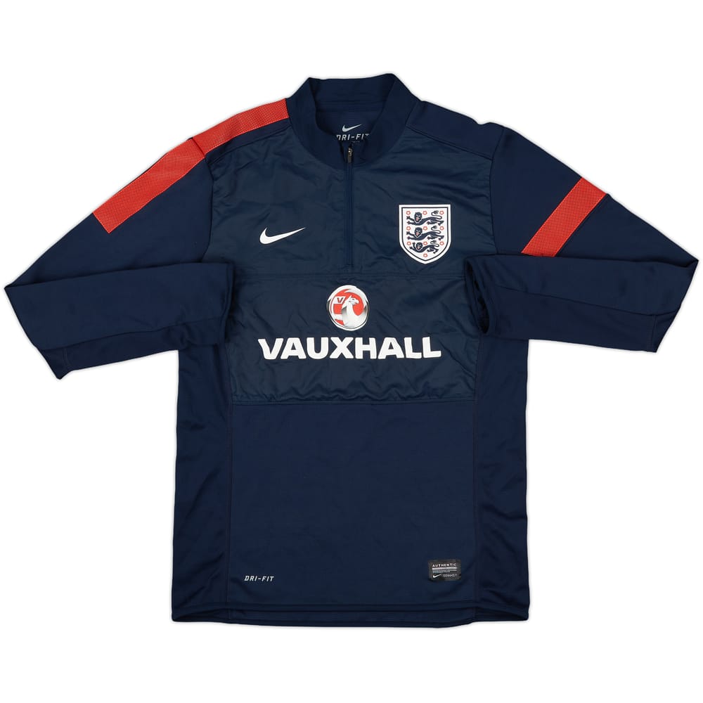 2013-14 England Nike 1/4 Zip Training Top - 8/10 - (M)