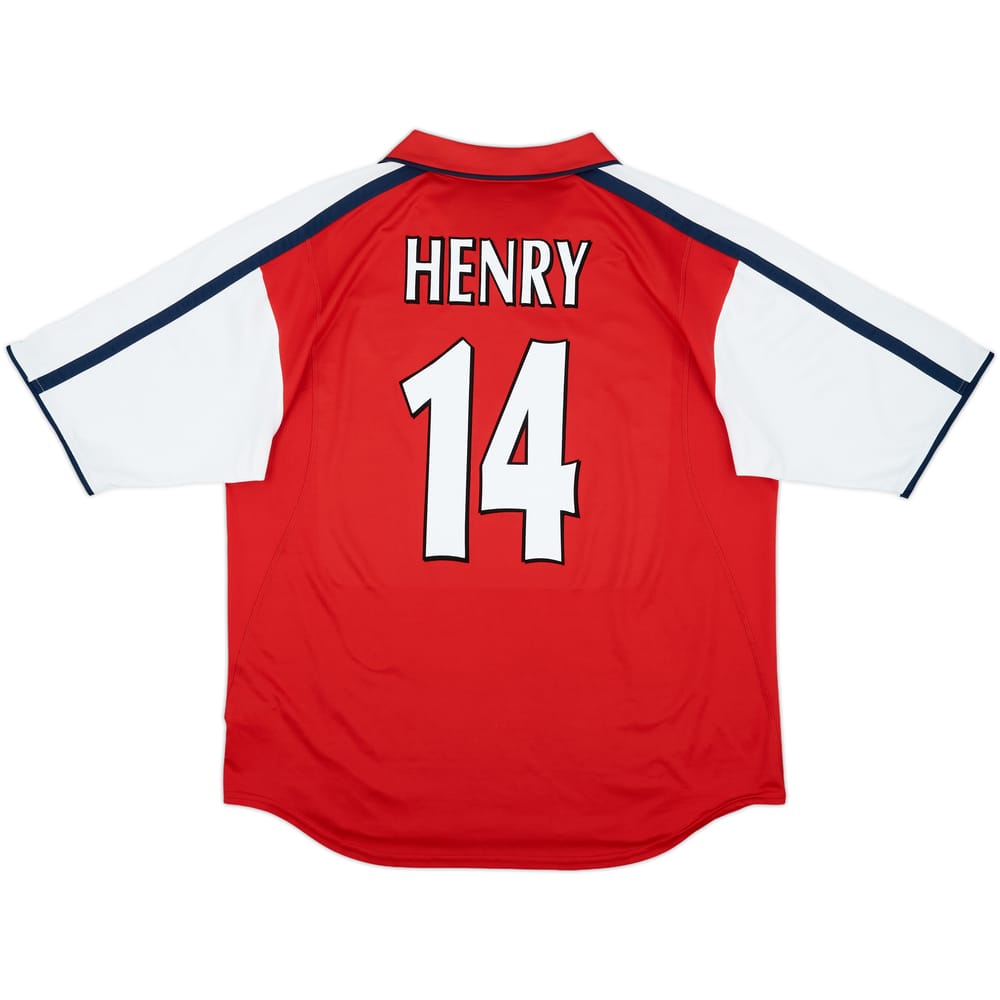 2000-02 Arsenal Home Shirt Henry #14 - 9/10 - (XL)
