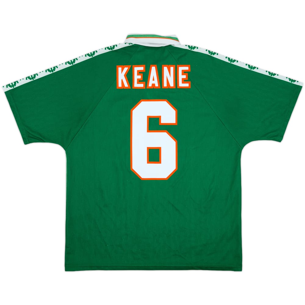 1996-98 Ireland Home Shirt Keane #6 - 8/10 - (XL)