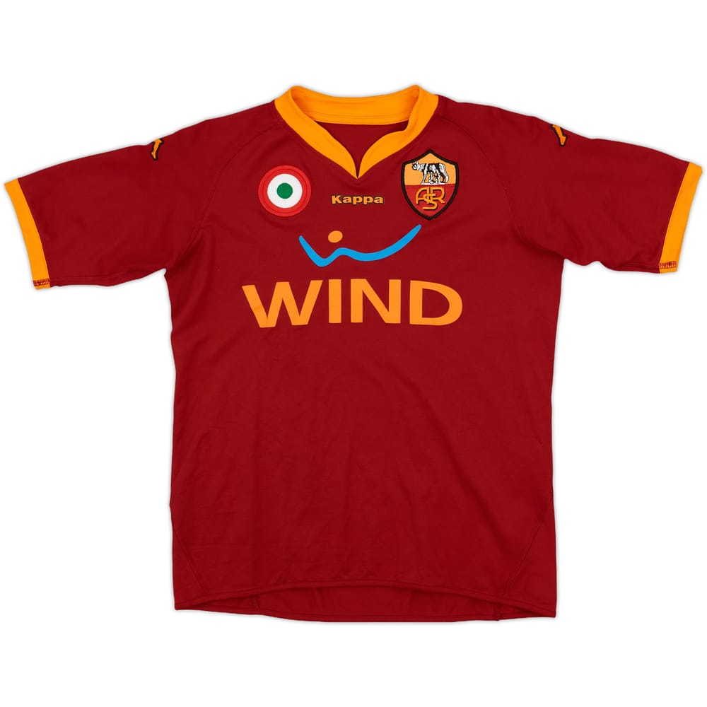2007-08 Roma Home Shirt - 8/10 - (XL.Boys)