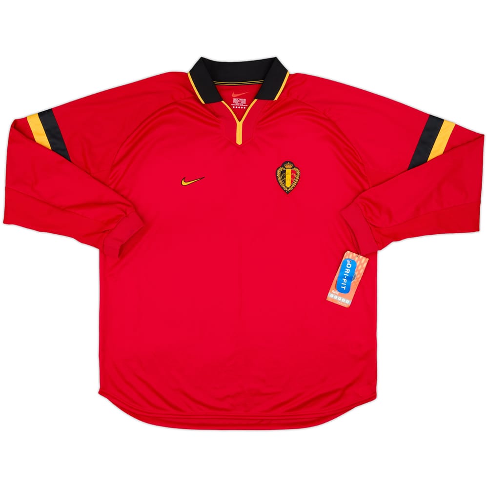 1999-00 Belgium Player Issue Home L/S Shirt (XL)