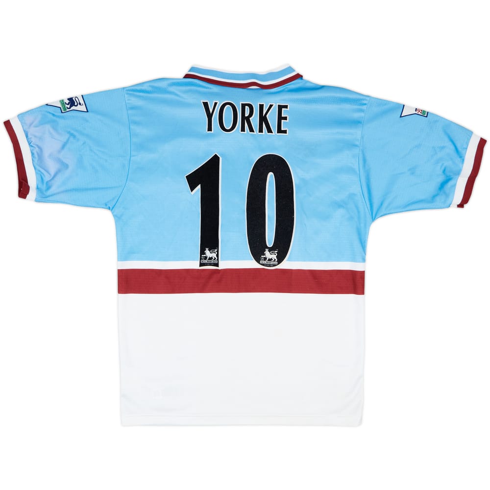 1997-98 Aston Villa Away Shirt Yorke #10 - 7/10 - (S)