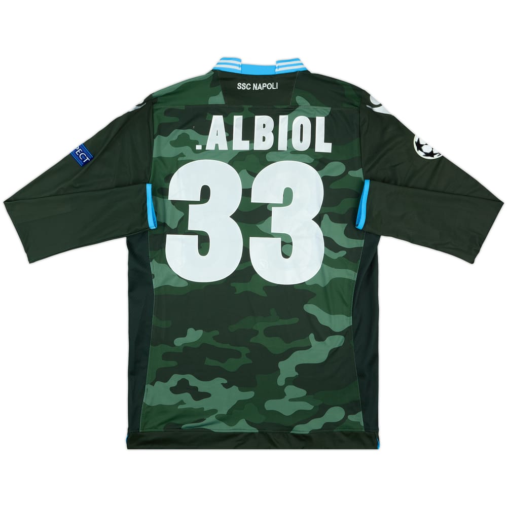 2013-14 Napoli Away L/S Shirt R.Albiol #33 - 4/10 - (XXL)