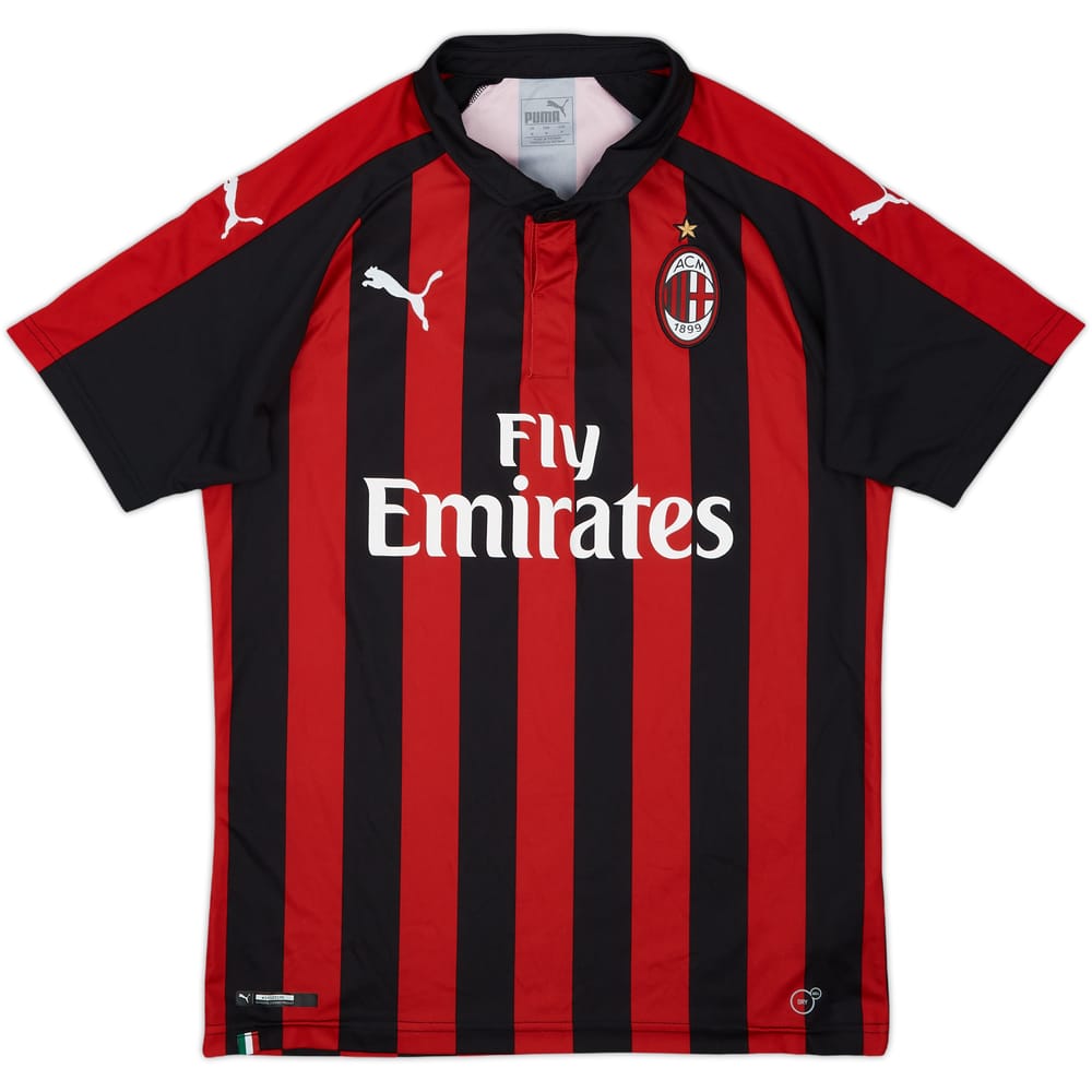 2018-19 AC Milan Home Shirt - 9/10 - (M)