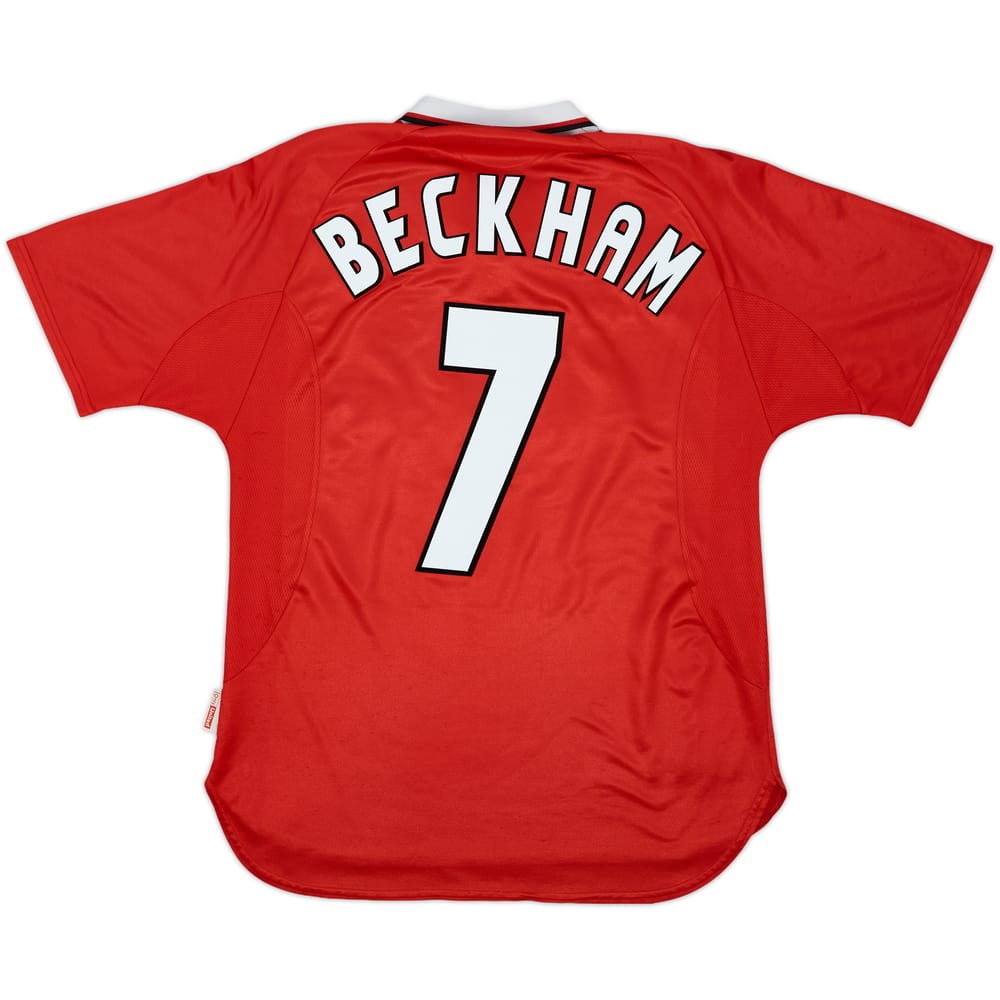 1997-00 Manchester United CL Shirt Beckham #7 - 5/10 - (M)