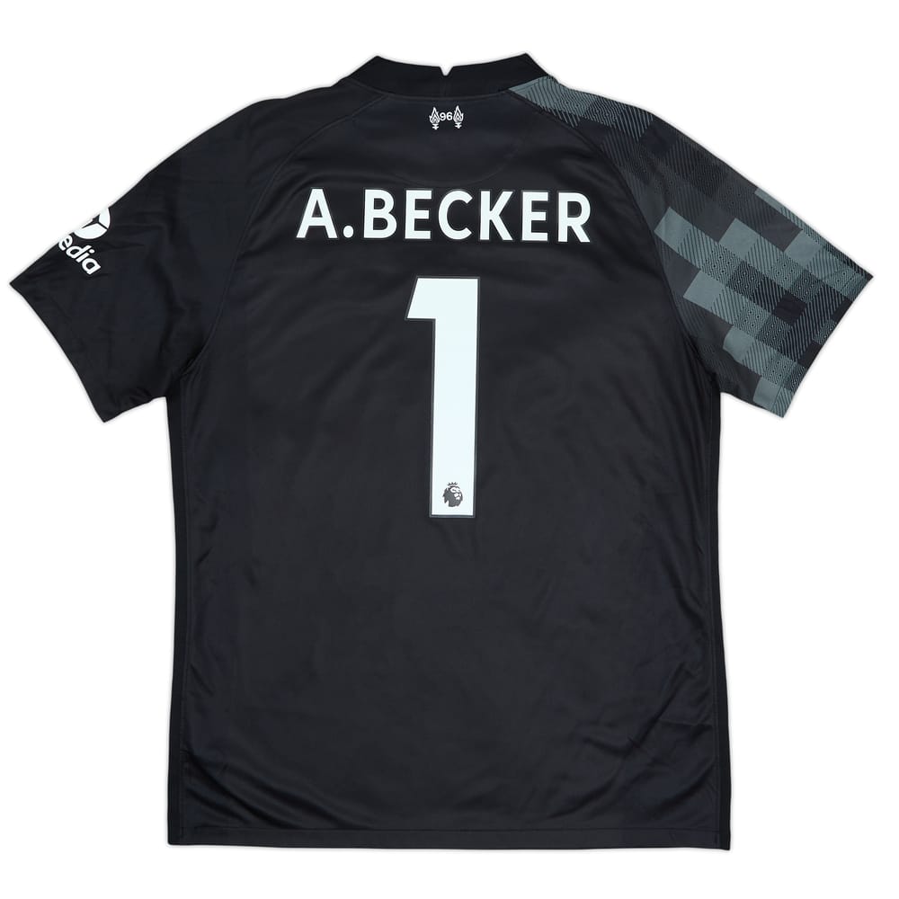 2021-22 Liverpool GK Shirt A.Becker #1 - 8/10 - (L)