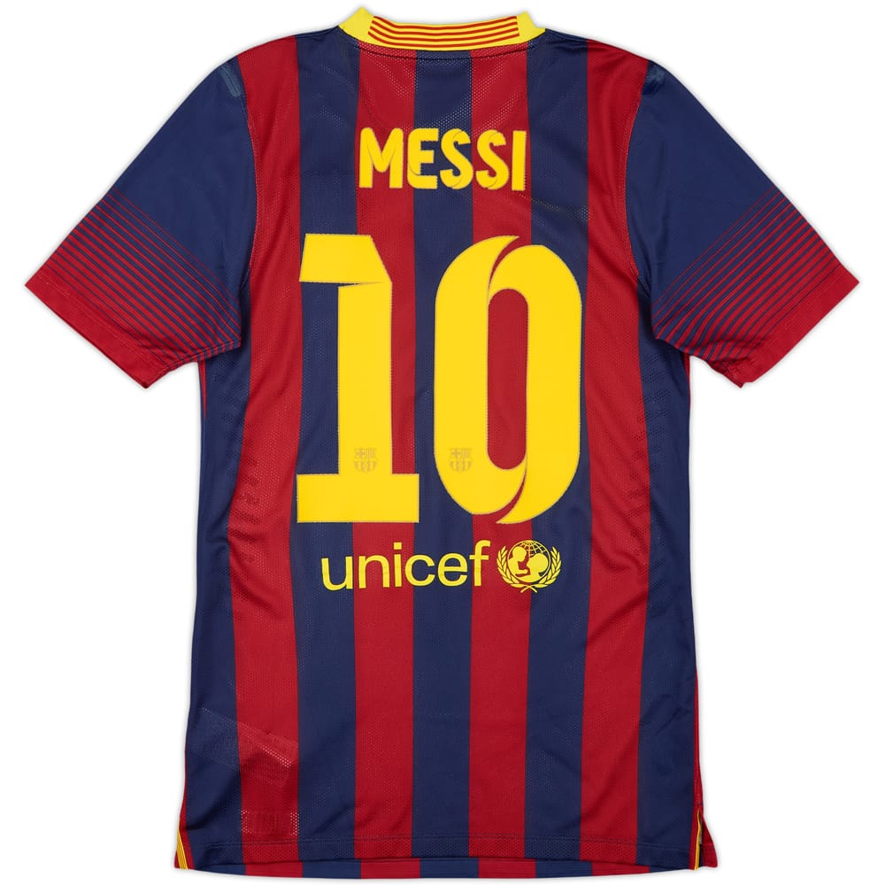 2013-14 Barcelona Authentic Home Shirt Messi #10 - 5/10 - (S)