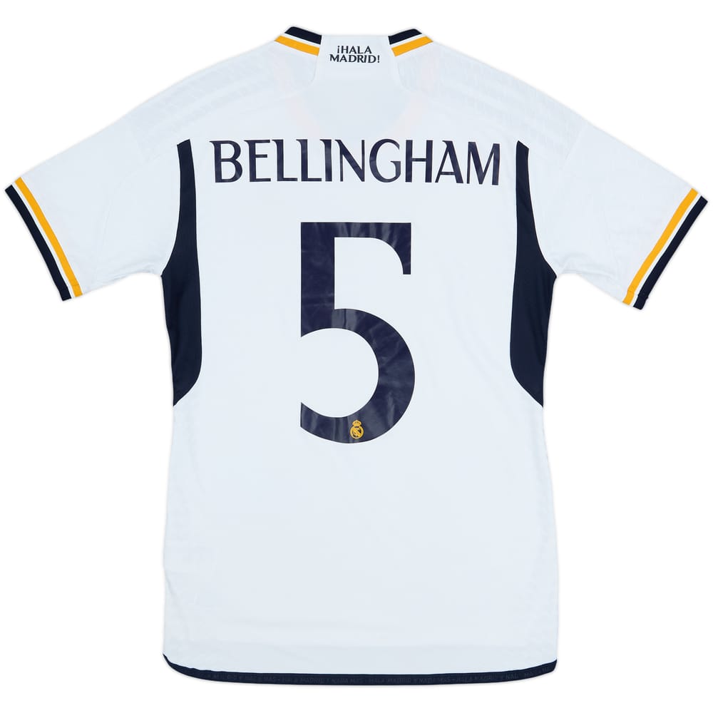2023-24 Real Madrid Authentic Home Shirt Bellingham #5 - 7/10 - (S)